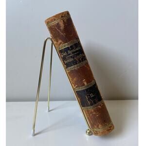 1869 Antique I-II Samlede Skrifter by Carl Bernhard Hardcover Danish Book